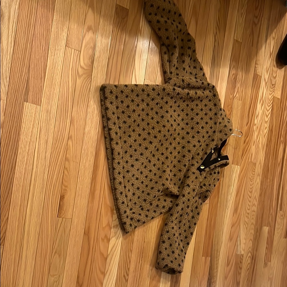 Chic Brown Polka Dot Sweater